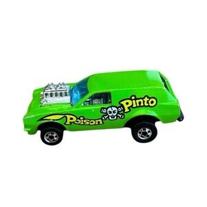 Vintage Hot Wheels 1975 Poison Pinto Green Chrome Interior BW Hong Kong